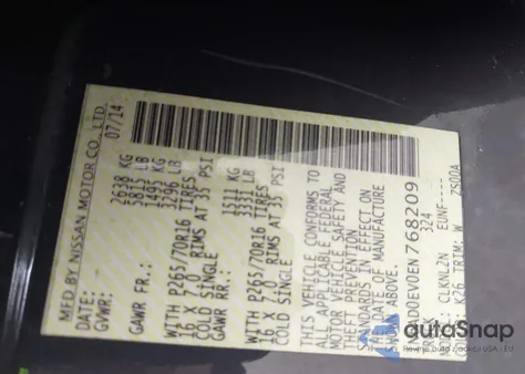 2014 Nissan Frontier Sv из США, поврежденный, VIN 1N6AD0EV0EN768209